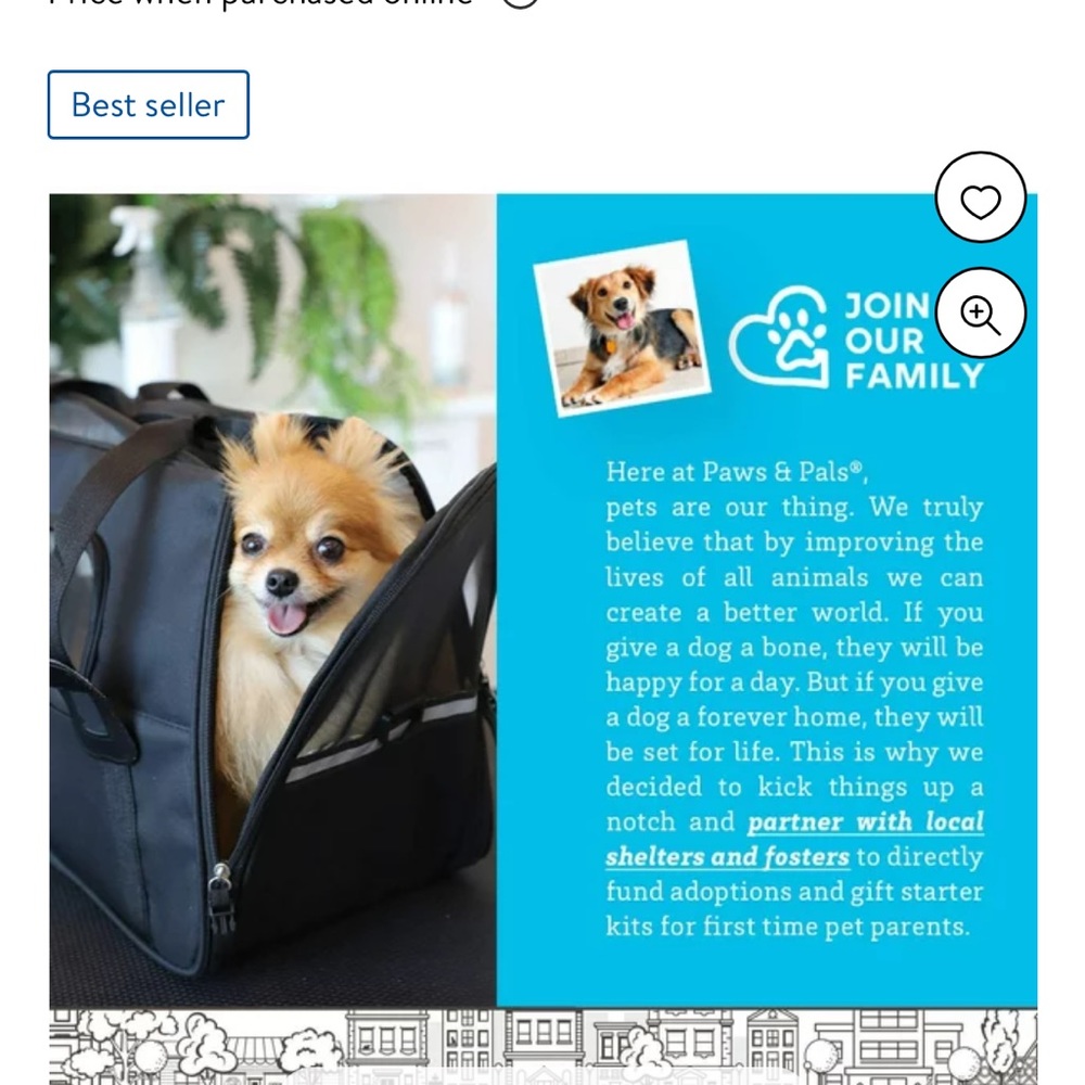 Paws & Pals Pet Carrier Airline Approved Soft-Sided Cats, dogs nwt - Picture 3 of 10